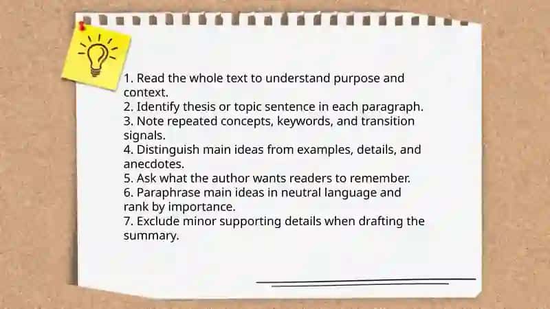 Writing a summary 3