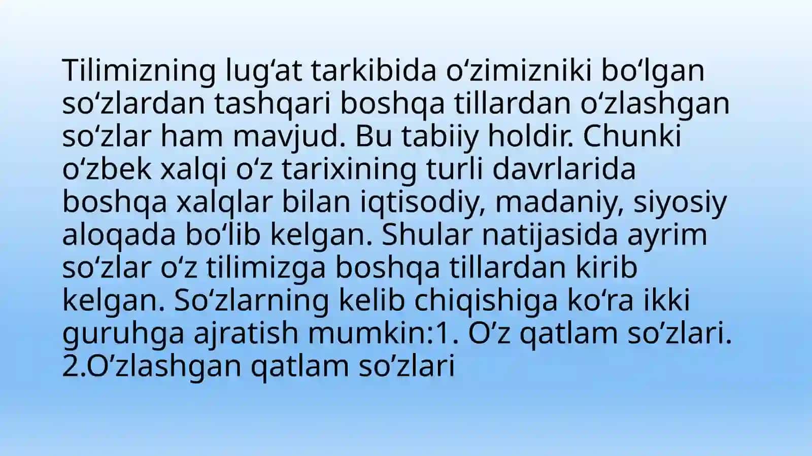 Oʻzbek tili leksikasining tarixiy taraqqiyoti 3