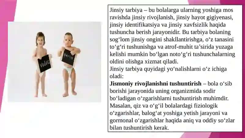Bolalarning jinsiy tarbiyasi 3