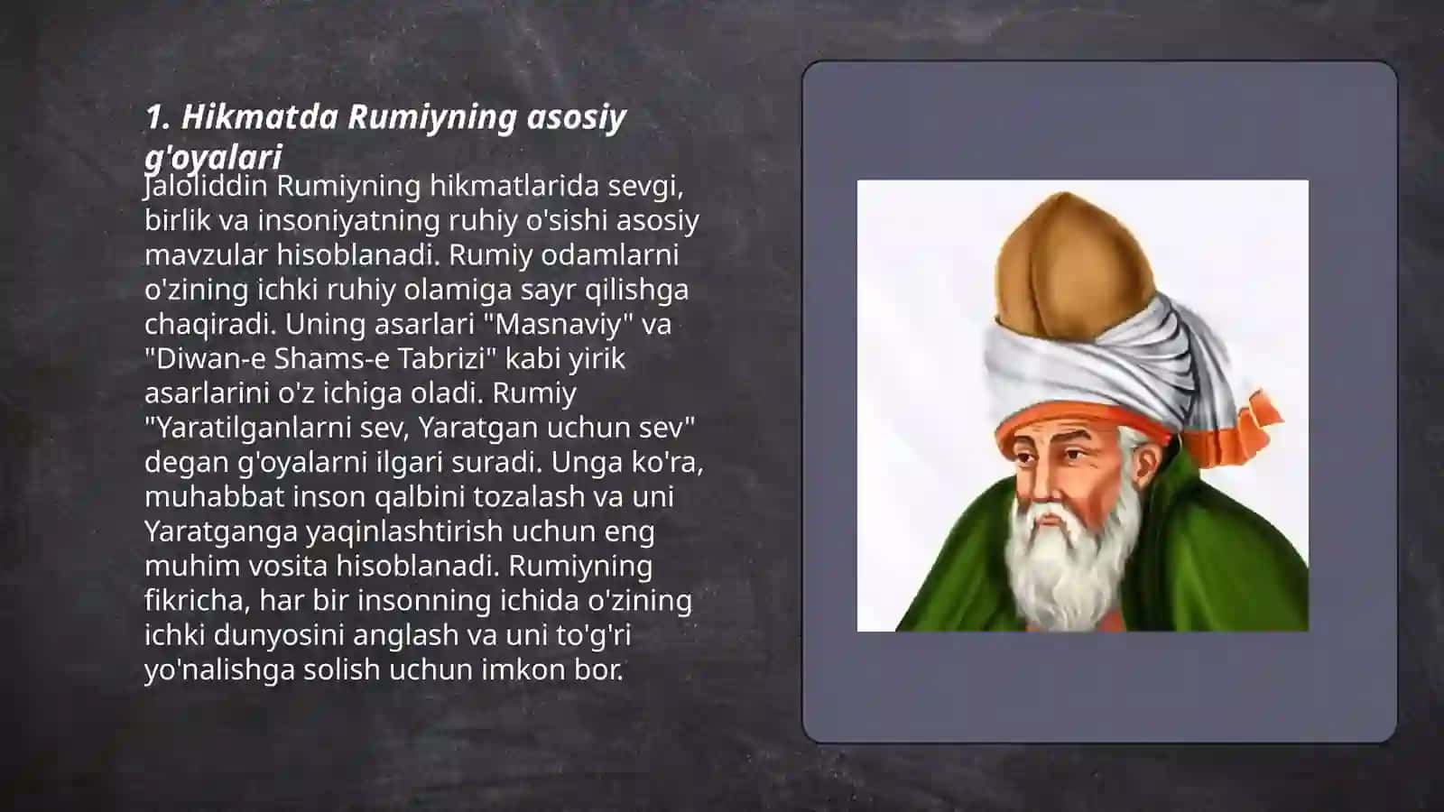 Jaloliddin Rumiyning "Hikmatlar" asari 3