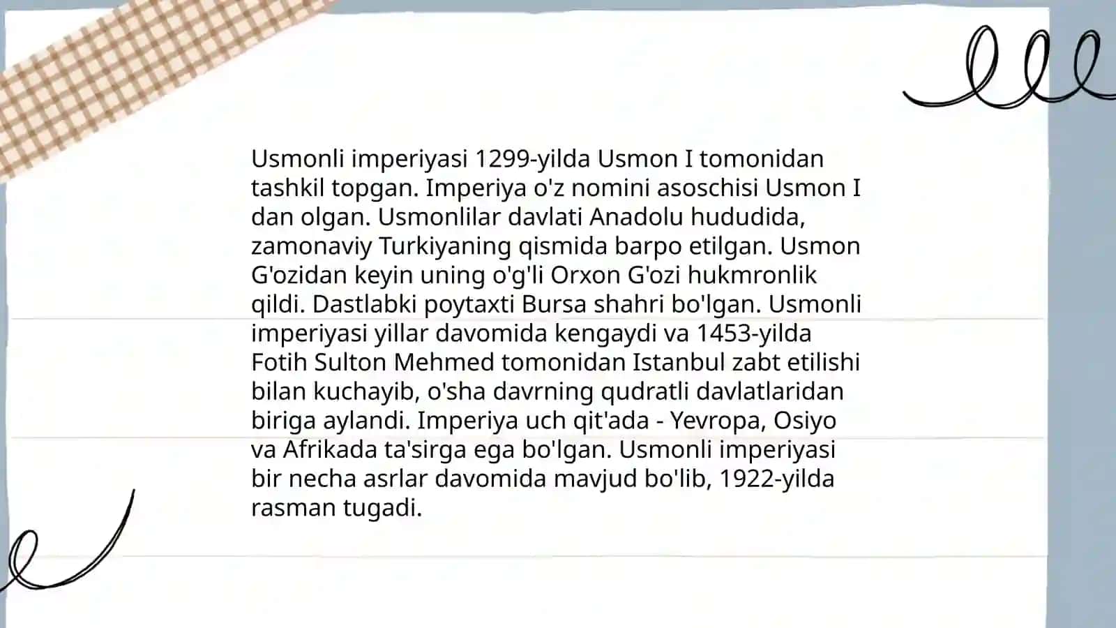 Arab davlatlari Usmonli imperiyasi tarkibida 3