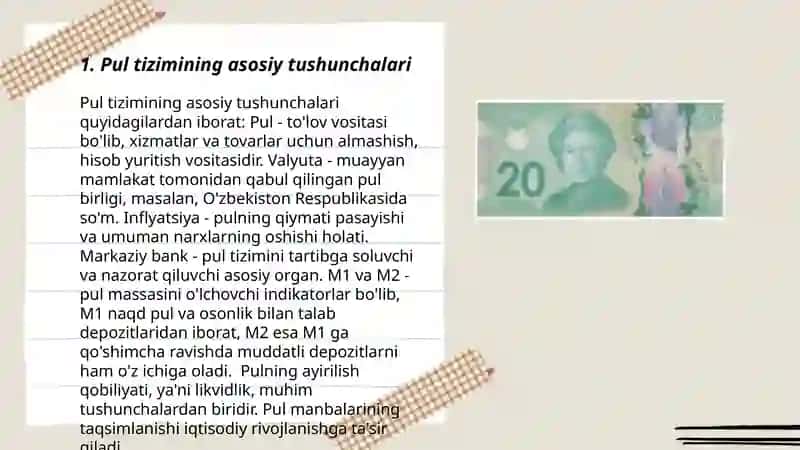 Pul tizimi va uning tarkibi 3