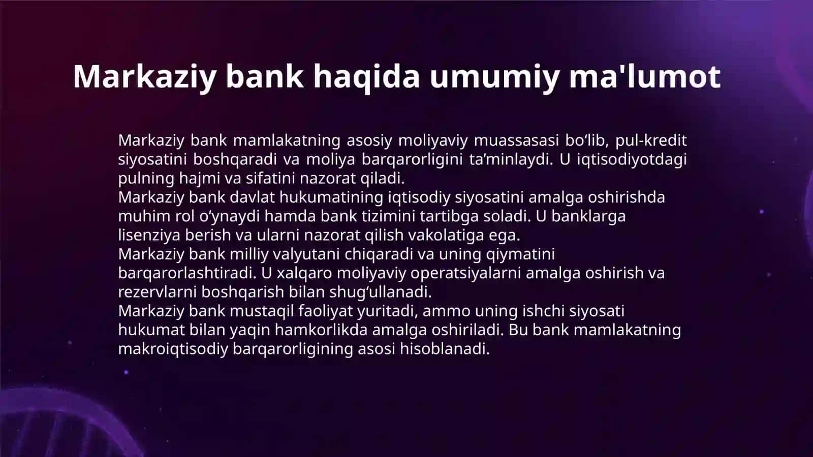 MARKAZIY BANK VA MANETER SIYOSATI 3