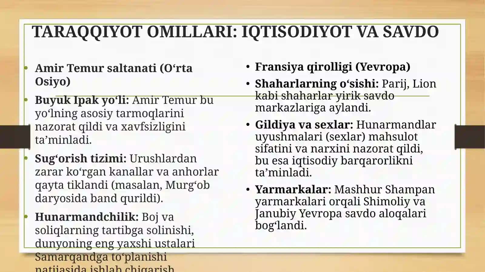 Rivojlangan o‘rta asrlar davlatlari taraqqiyoti va tanazzuli sabablari 3