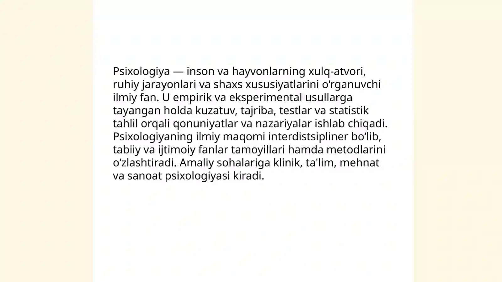 Psixologiya fan sifatida 3