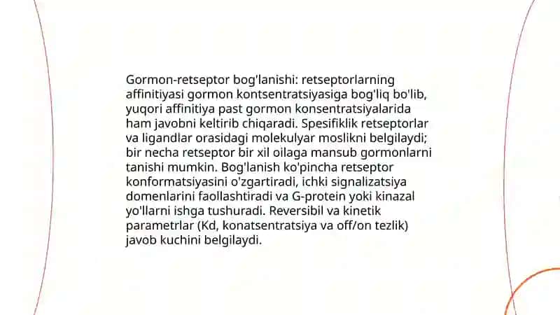 Gormonlarning nishon hujaylariga ta'sir mexanizmi 3