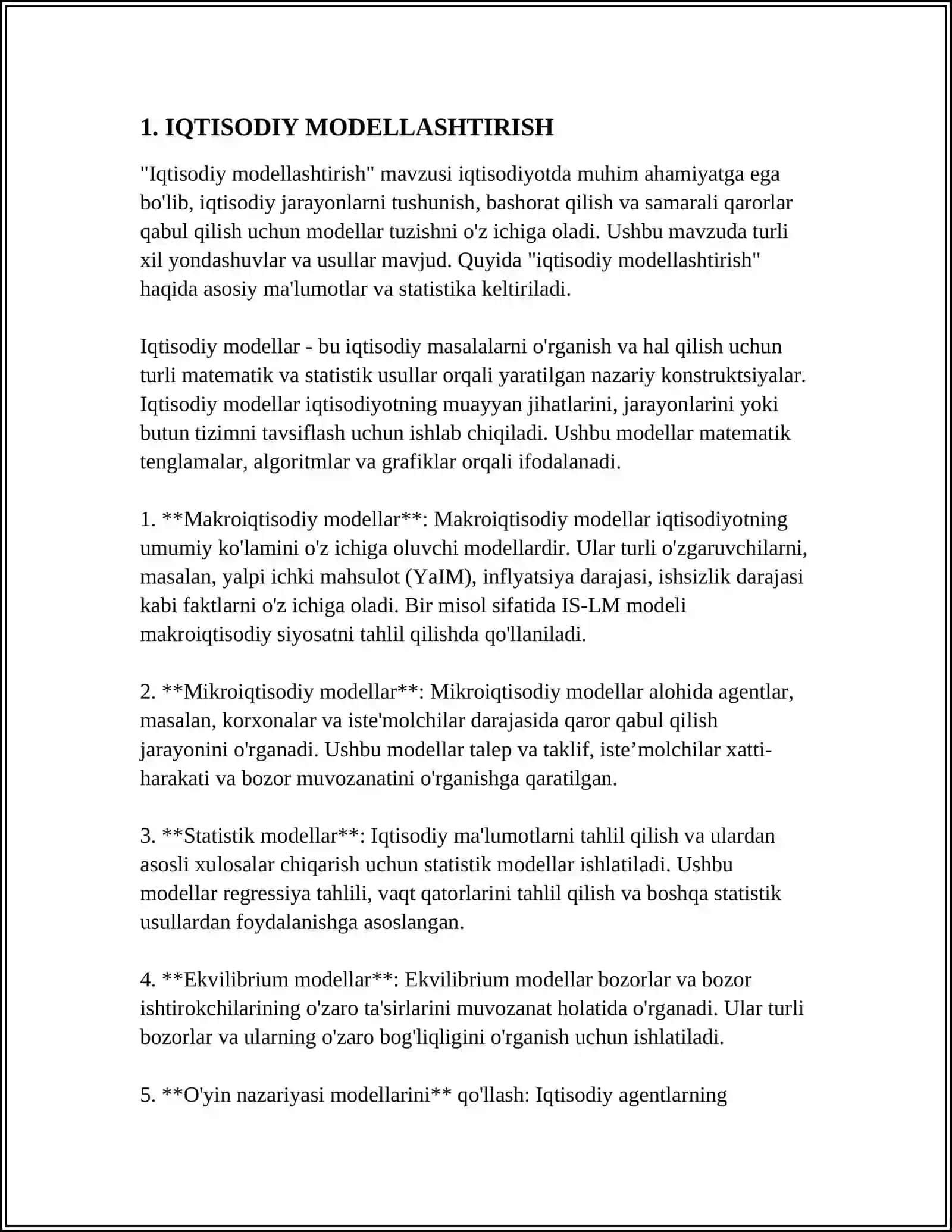 IQTISODIY TAHLIL QILISHNING USULLARI 3