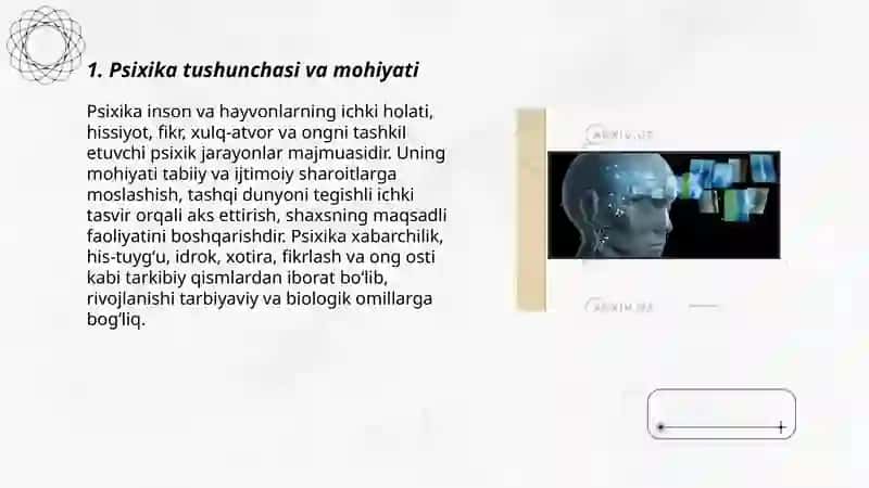 Psixika haqida umumiy tushuncha 3