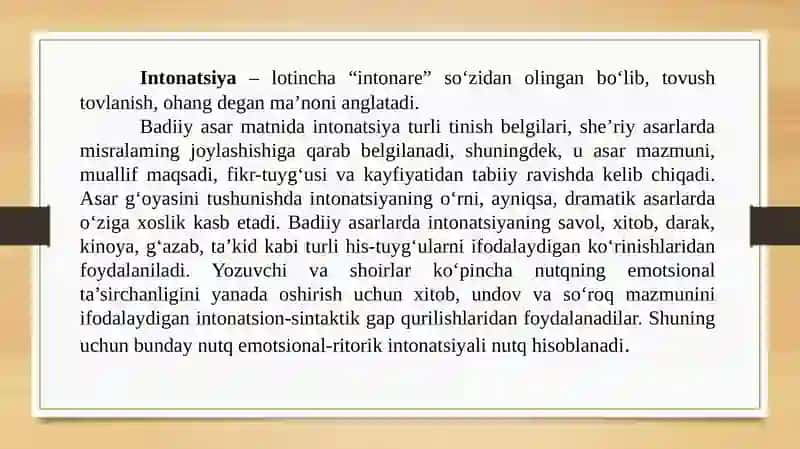 Intonatsiya va Ritm 3