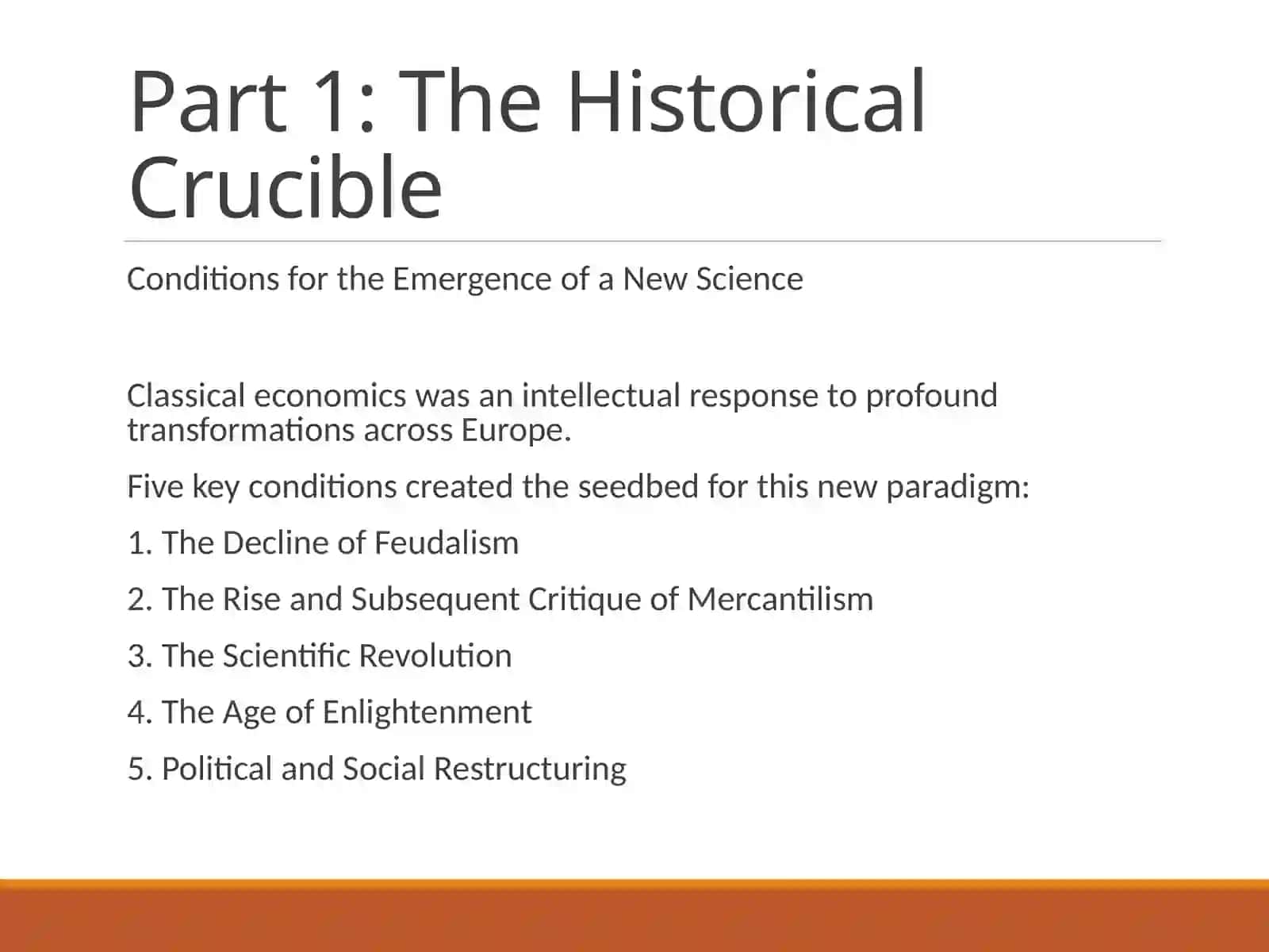 The Genesis of Classical Economics 3