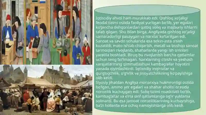 Inqilob arafasida Angliyaning ijtimoiy-iqtisodiy ahvoli 3