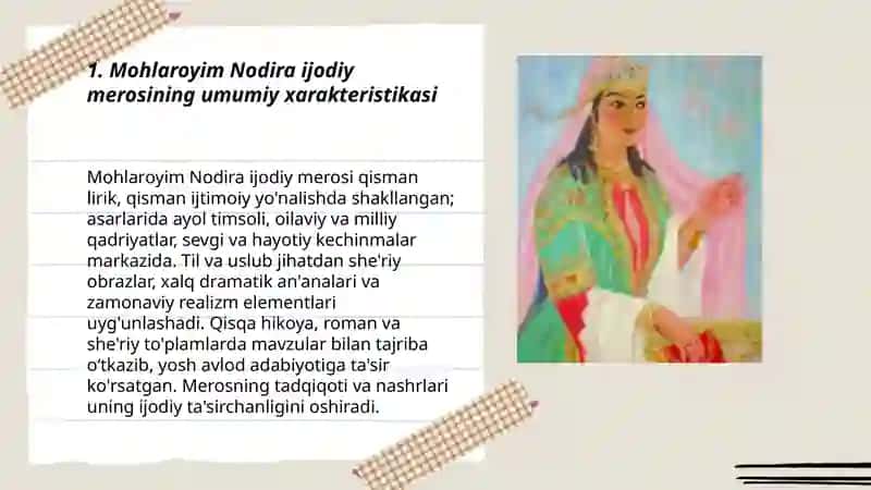 Mohlaroyim Nodira ijodiy merosi 3
