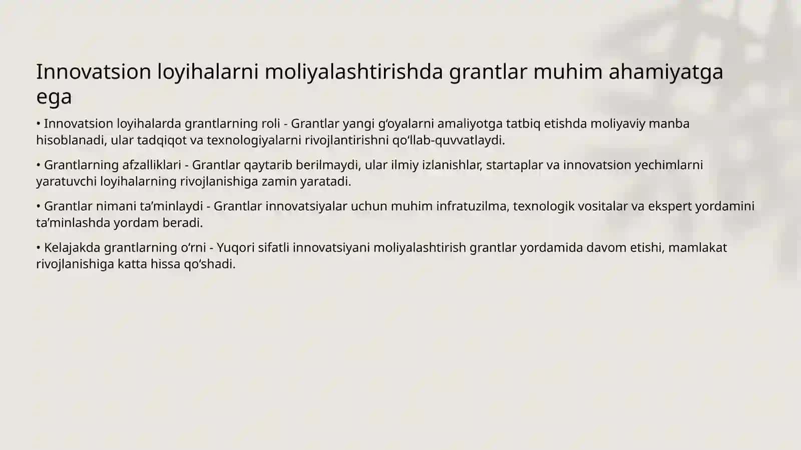 Innovatsion faoliyatni moliyalashtirish 3