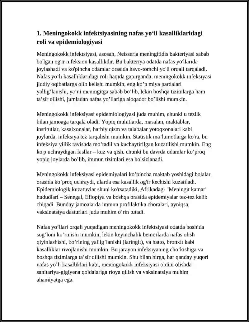 NAFAS YÕLI KASALIGI MININGAKÕKK INFEKSIYASI 3