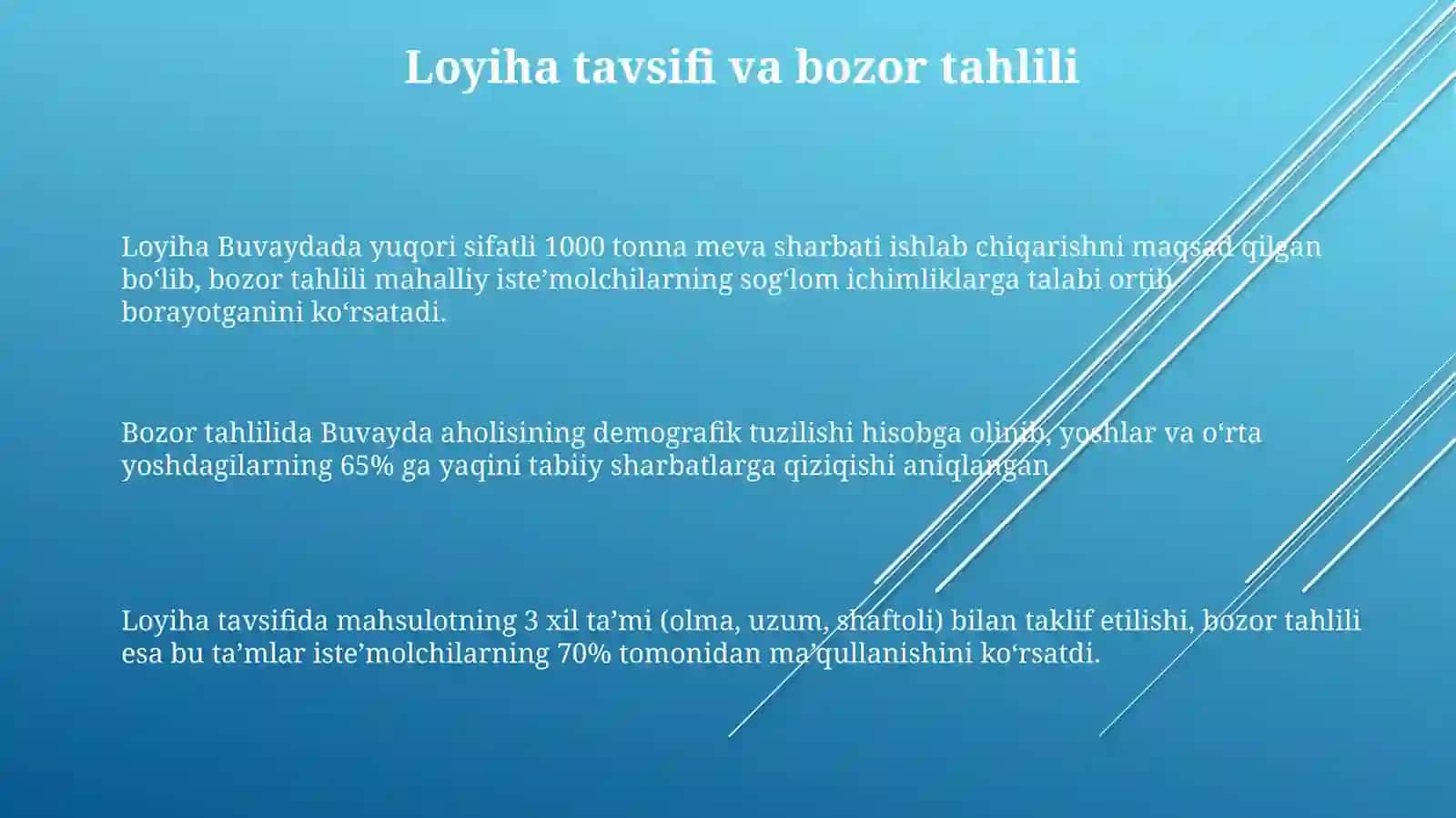Buvayda investitsion loyihalar tahlili 3