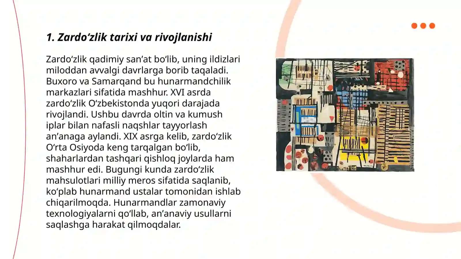 Zardoʼzlikda naqsh kompozitsiyalari chizish va oʼrganish 3