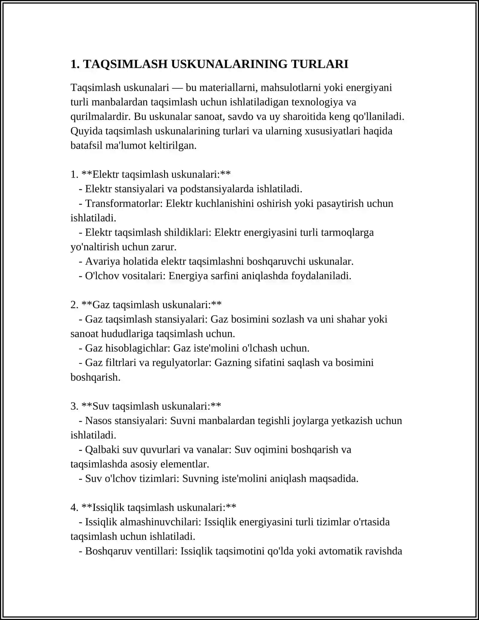TAQSIMLASH,TEKSHIRISH VA SOZLASH USKUNALARI 3