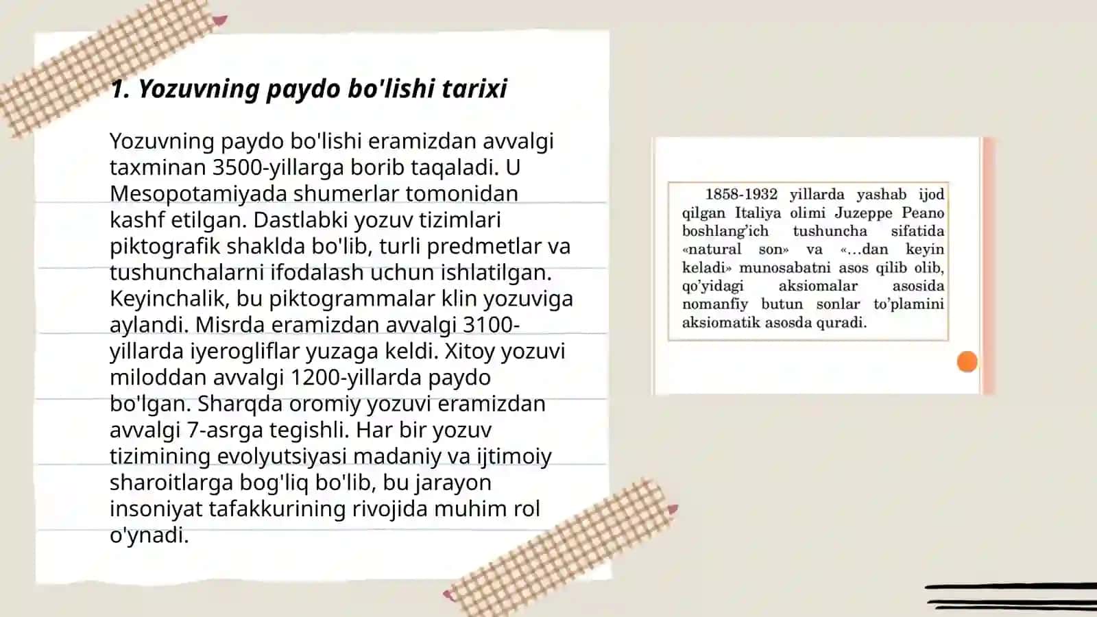 Yozuvning vujudga kelishi va yozuv vositalar tarixi 3