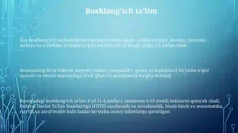 Rossiya ta'lim tizimi 3
