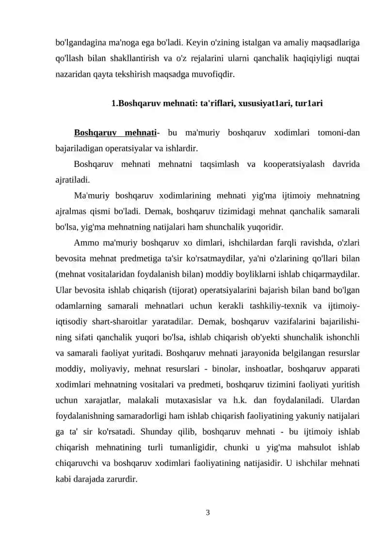 Boshqaruv personali muxnatning tashkil etish xususiyatlari 3