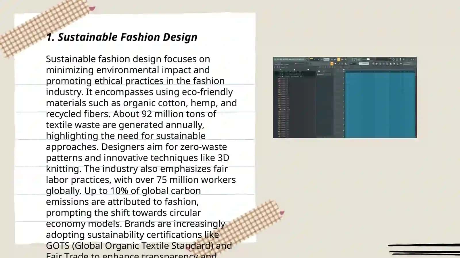 Plan: Sustainable Fashion Design 3