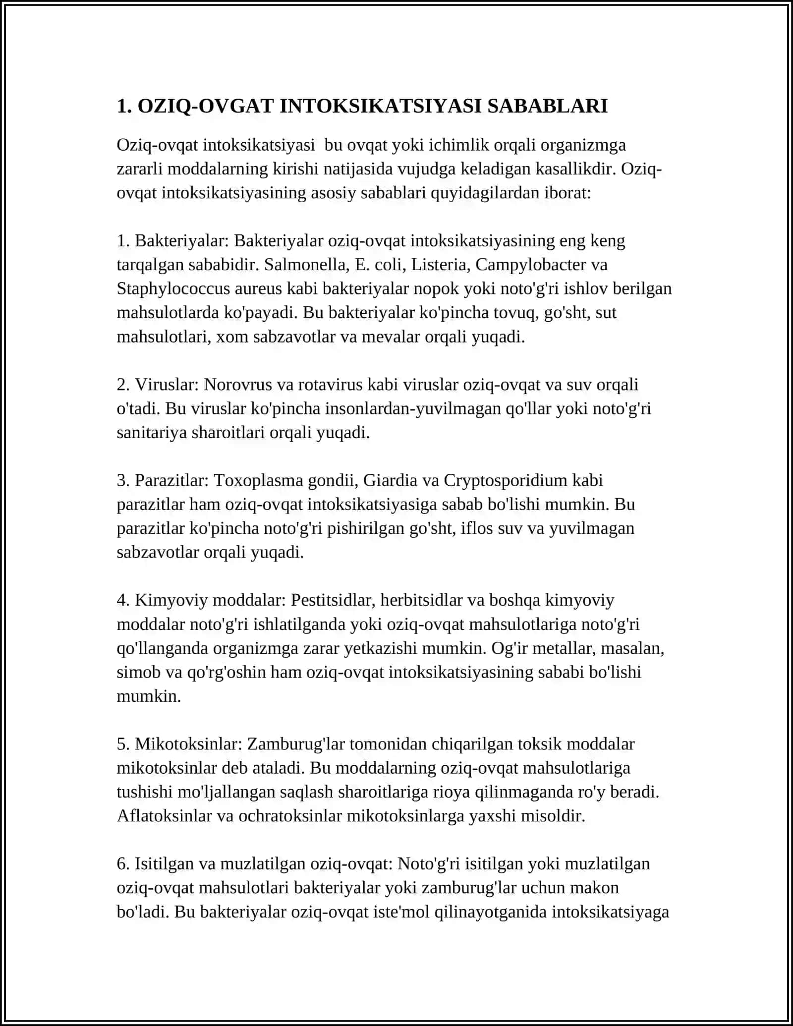 OZIQ-OVGAT INTOKSIKATSIYASI 3