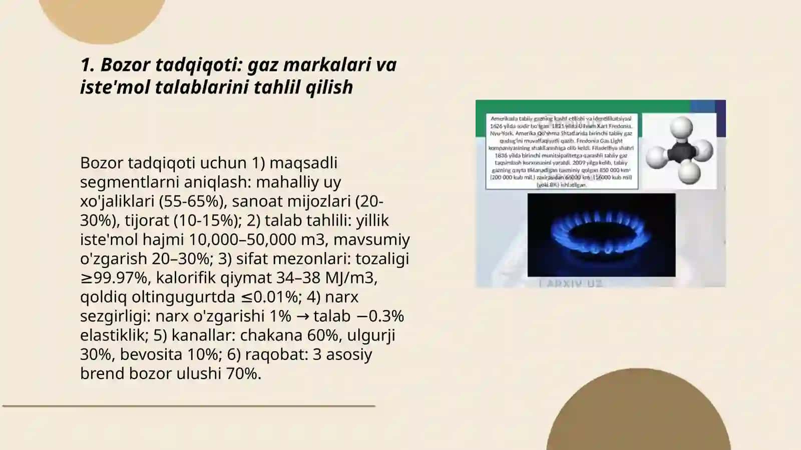 Eng sifatli gaz markasini aniqlash. 3