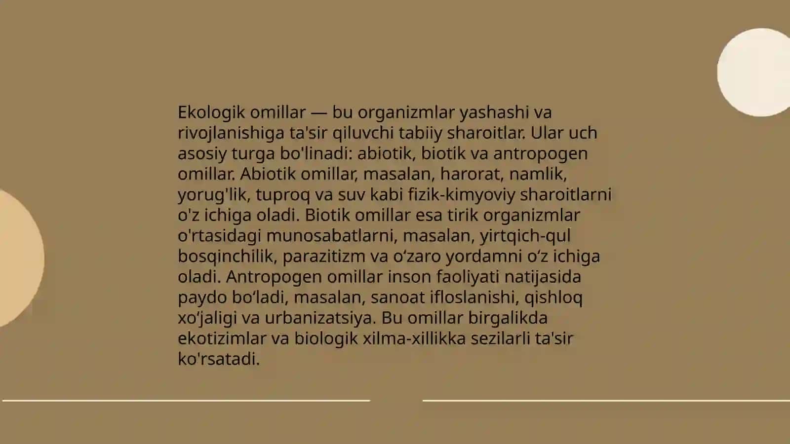 Ekologik omillar va muhit 3