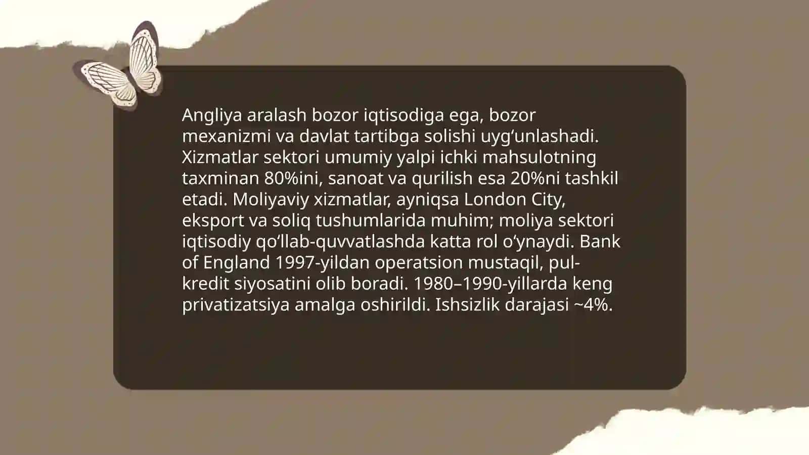 Angliya davlatining iqtisodi 3