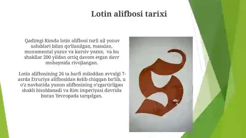 Lotin alifbosi 3