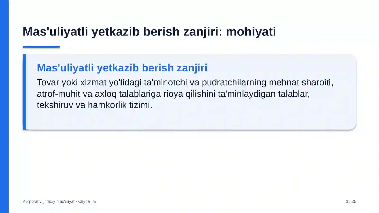 Kasaba uyushmalarida mas'uliyatli yetkazib berish zanjirini shakllantirish 3