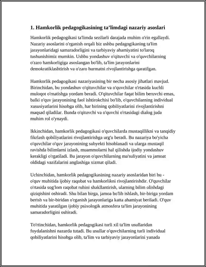 HAMKORLIK PEDAGOGIKASINING TA’LIMDAGI TUTGAN OʻRNI 3