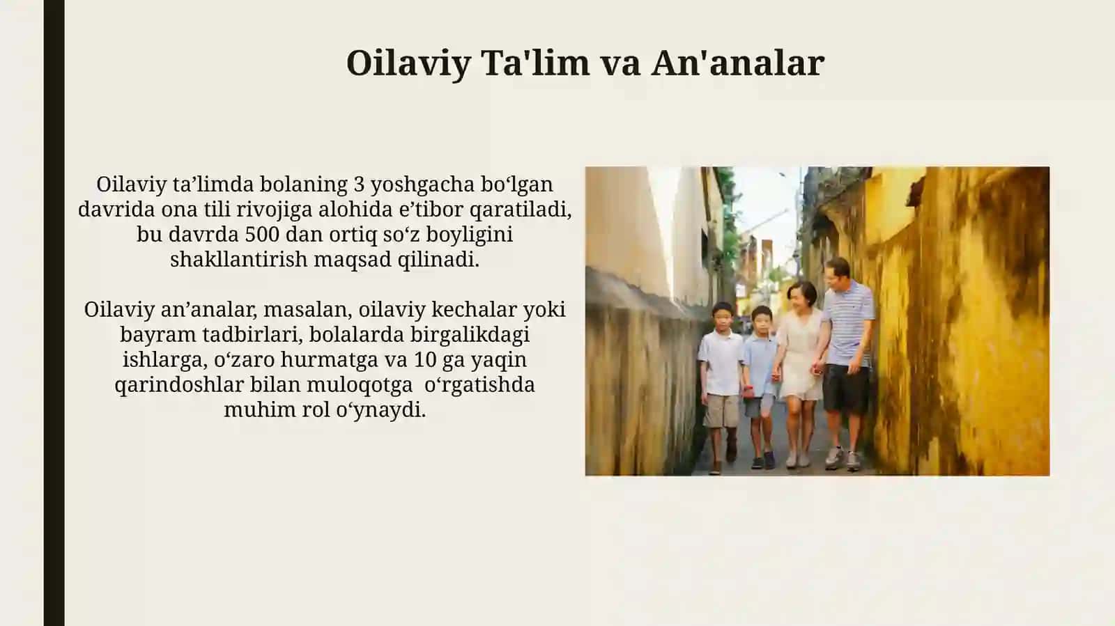 Tarbiyada oilaviy udumlar va an'analar 3