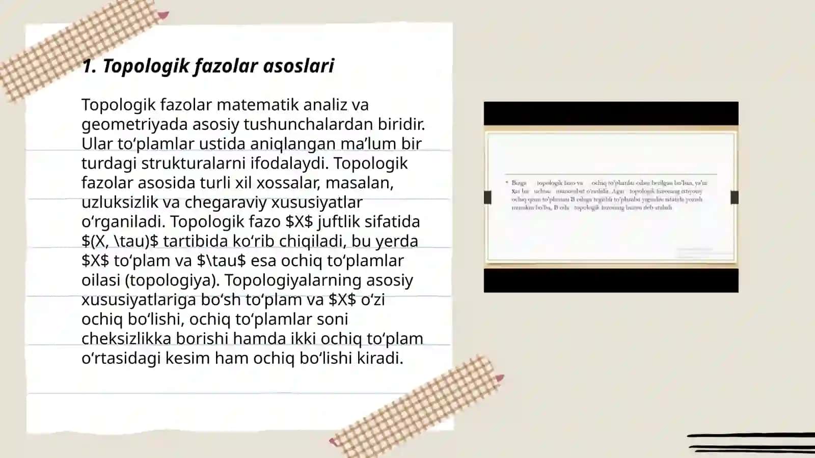 Topologik fazo bazasi 3