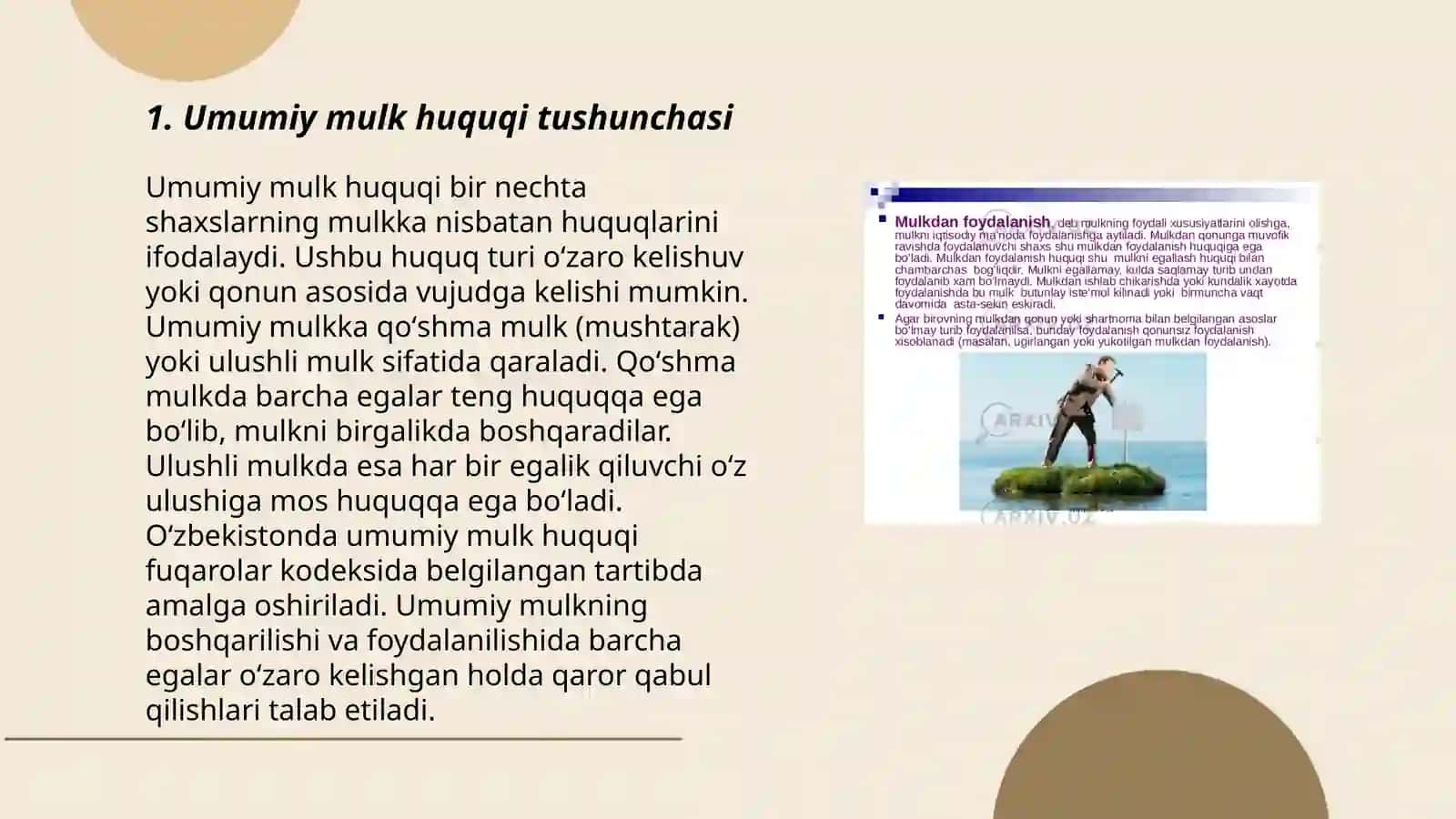 Umumiy mulk huquqi 3