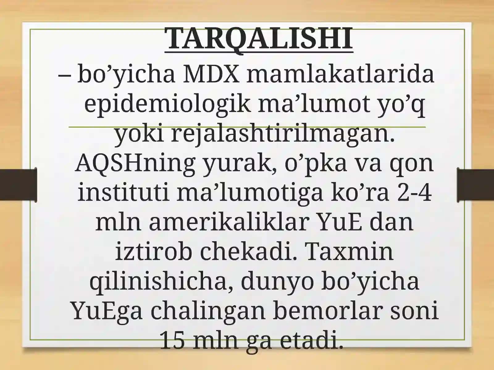 YURAK YETISHMOVCHILIGI 3