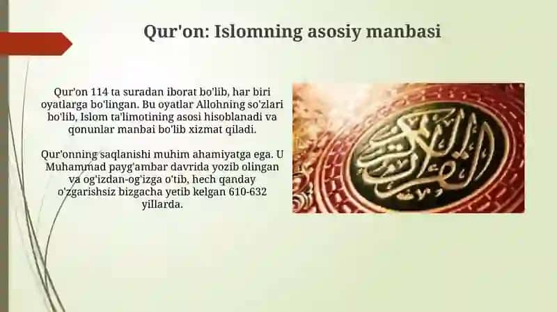 Islomning asosiy manbalari 3