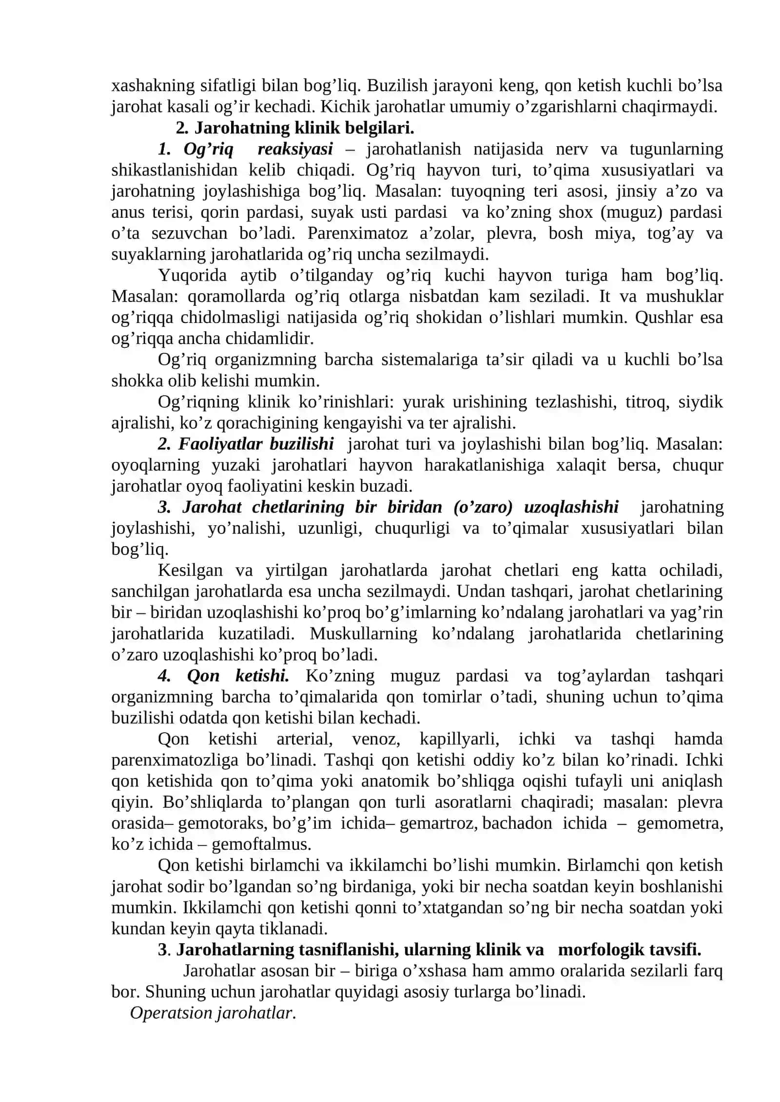 Ochiq mexanik shikastlanishlar – jarohatlar 3