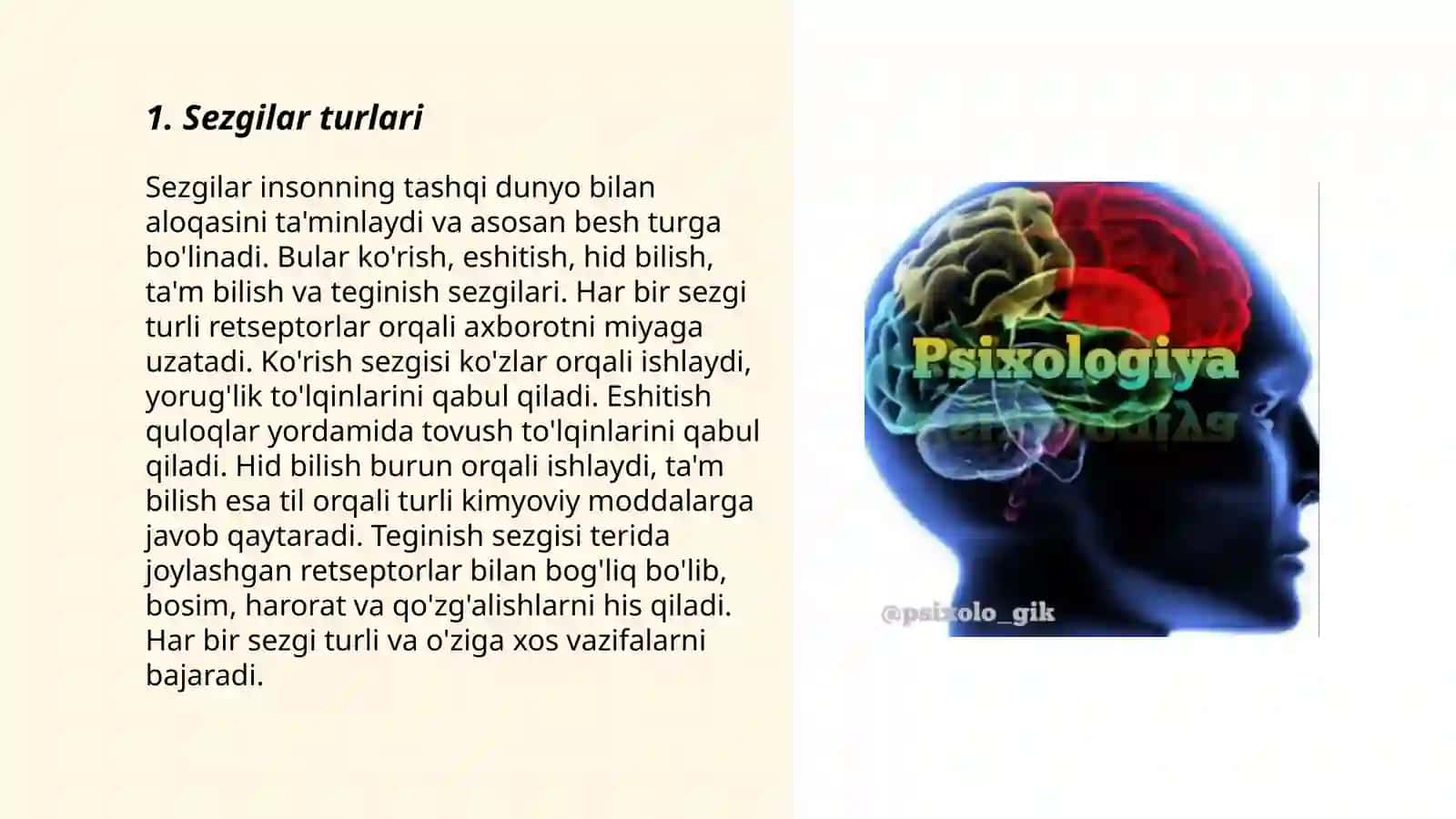 Psixik jarayonlar 3