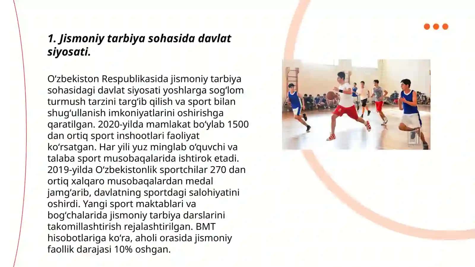 Oʻzbekiston Respublikasida jismoniy tarbiya va sport rovojlanishi 3