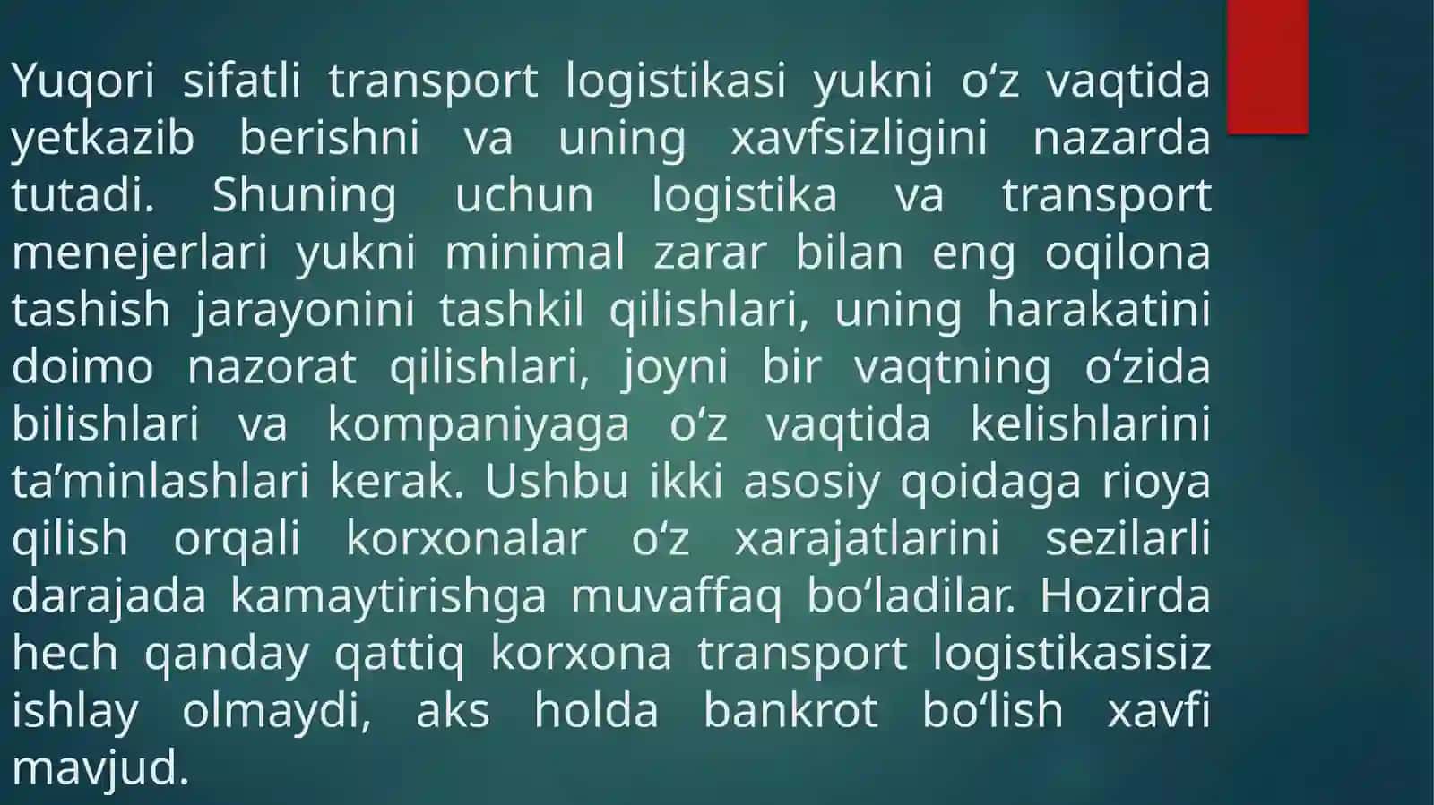 Transport logistikasi 3