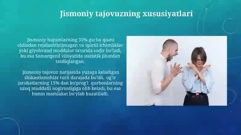 Jismoniy tajovuz 3