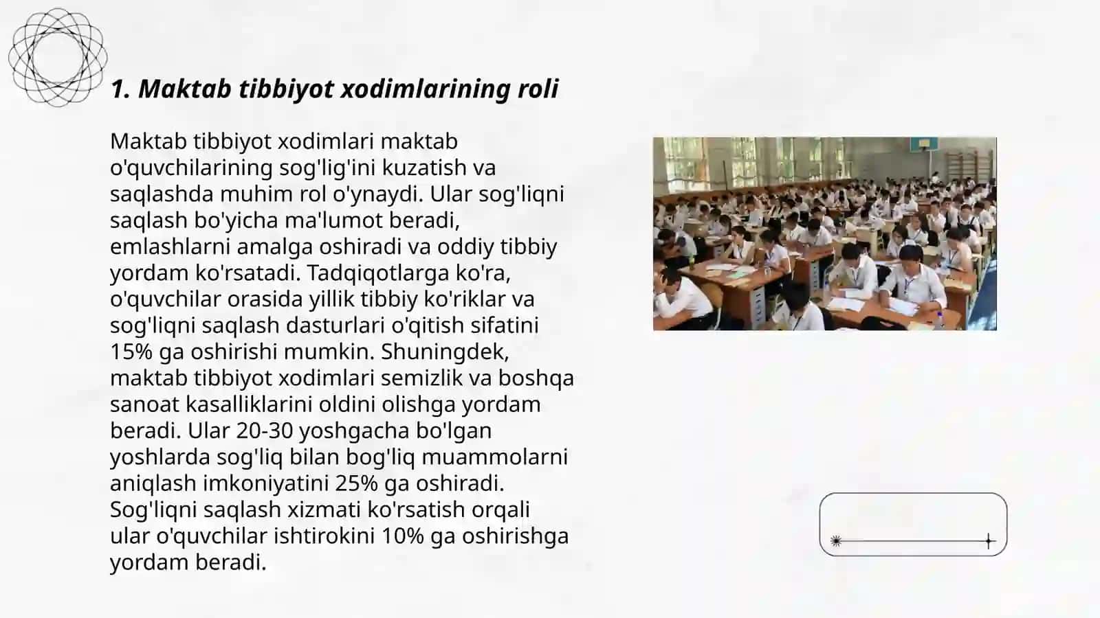Maktablarda tibbiyot xodimlarining davolash profilaktika ishlari 3