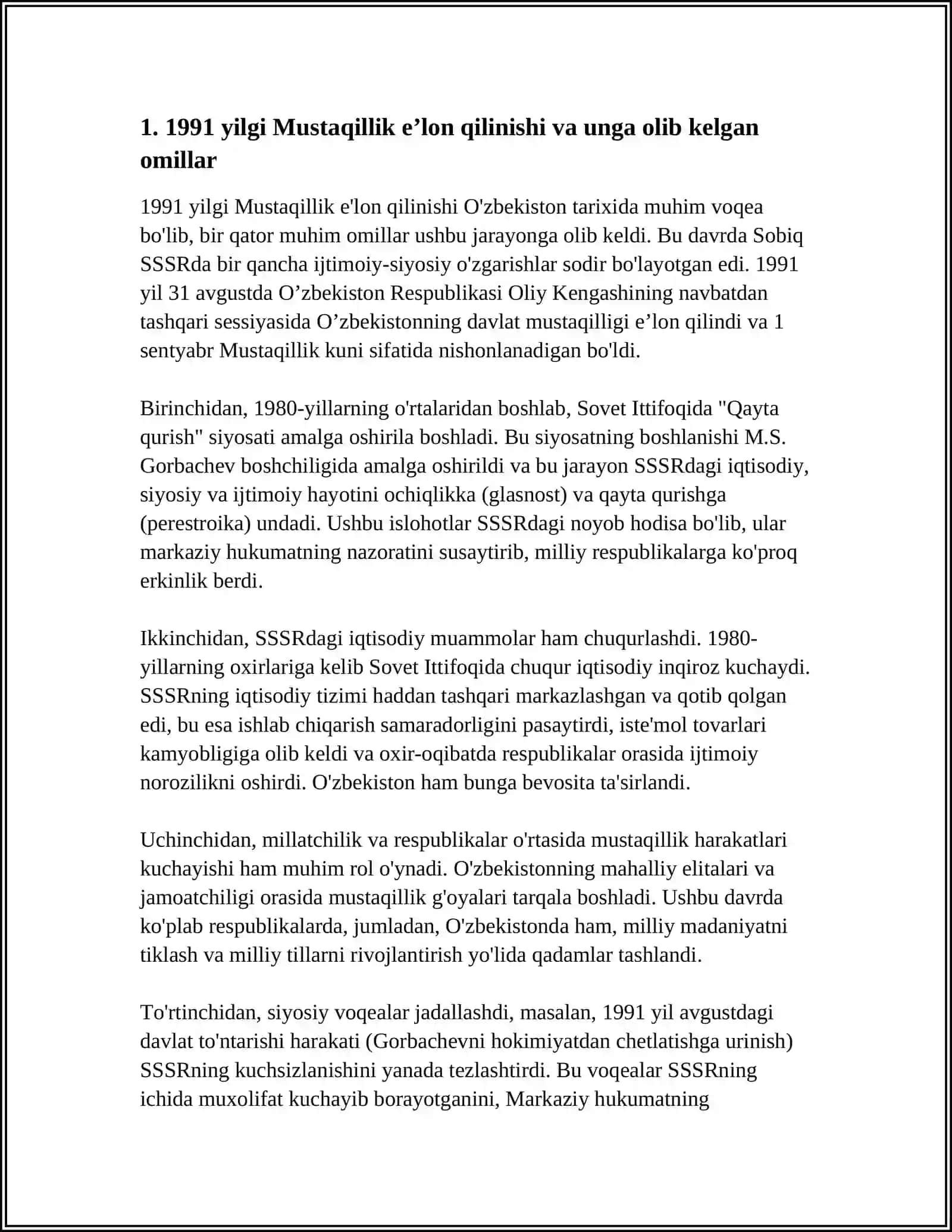 O'zbekistonning ENG YANGI TARIXI 3