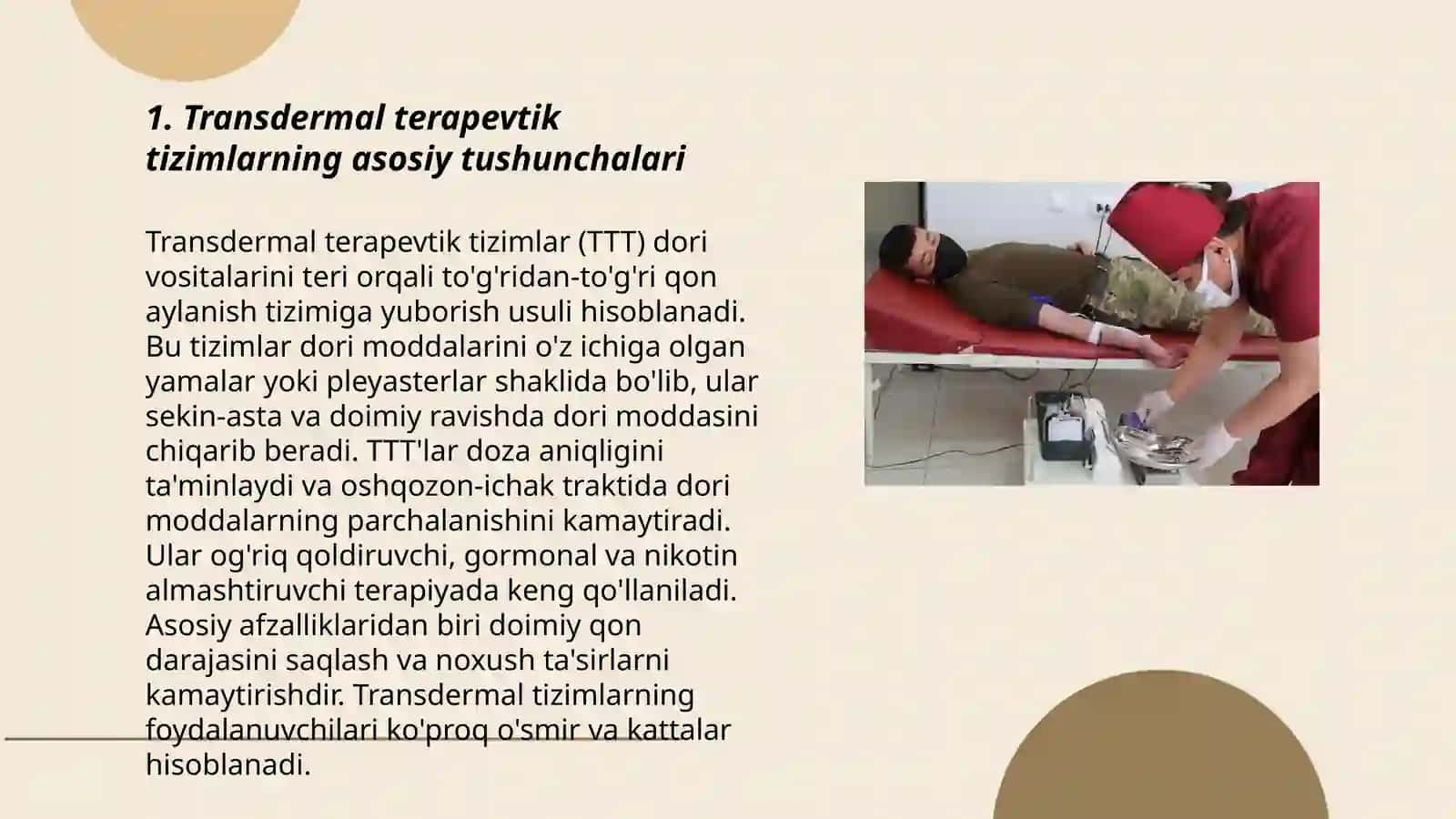 Transdermal terapevtik tizimlar 3