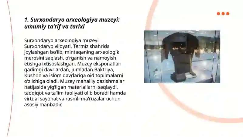 Surxondaryo arxeologiya muzeyi 3