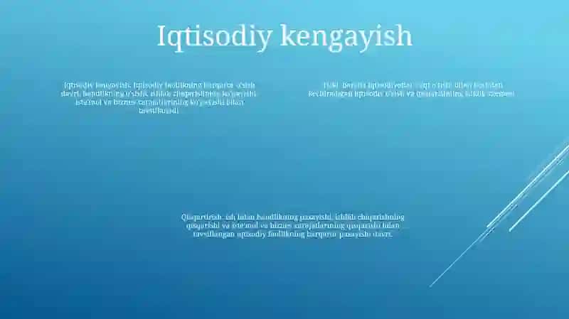 Iqtisodiyotning Siklligi 3