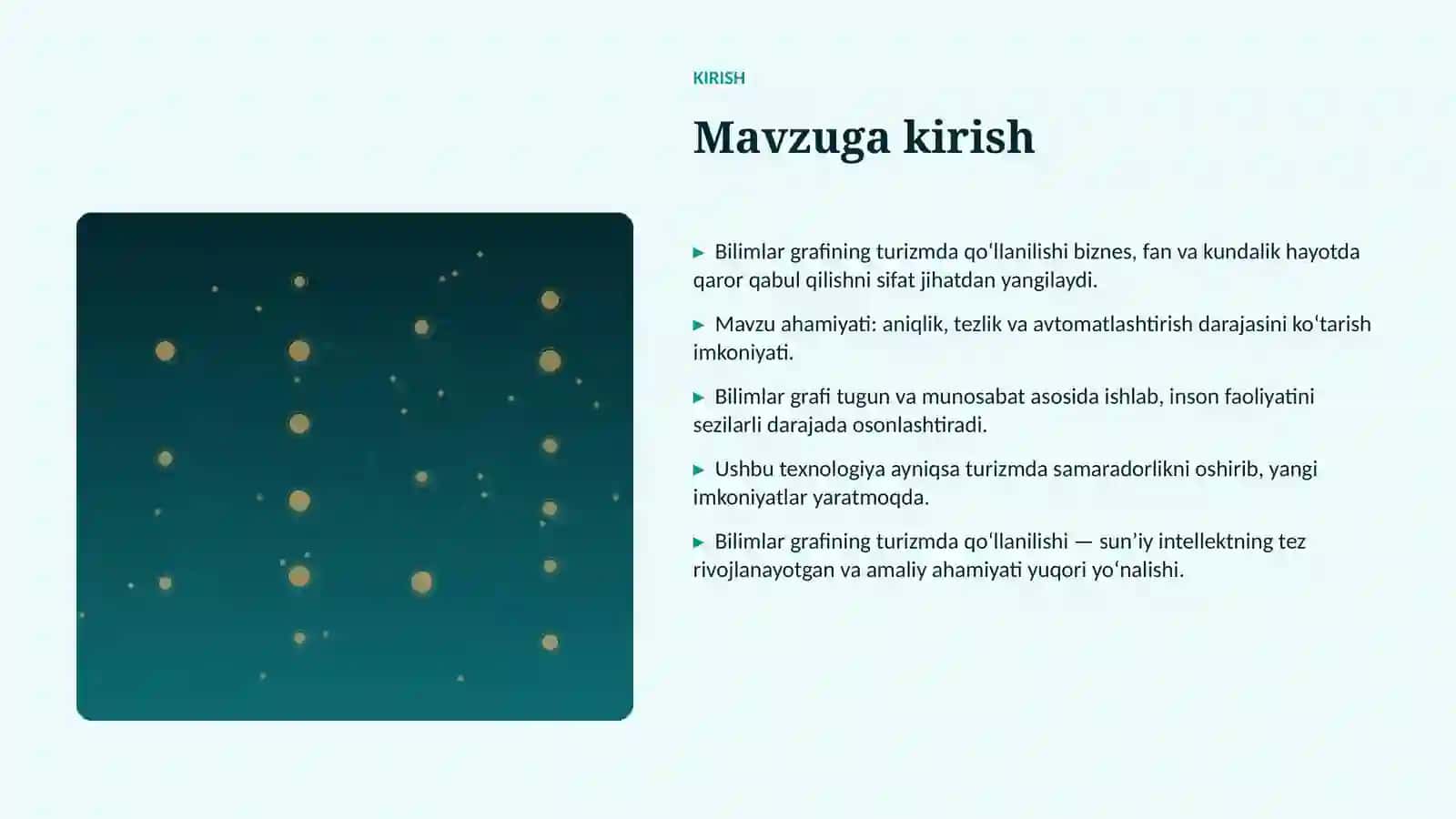 Bilimlar grafining turizmda qoʻllanilishi 3