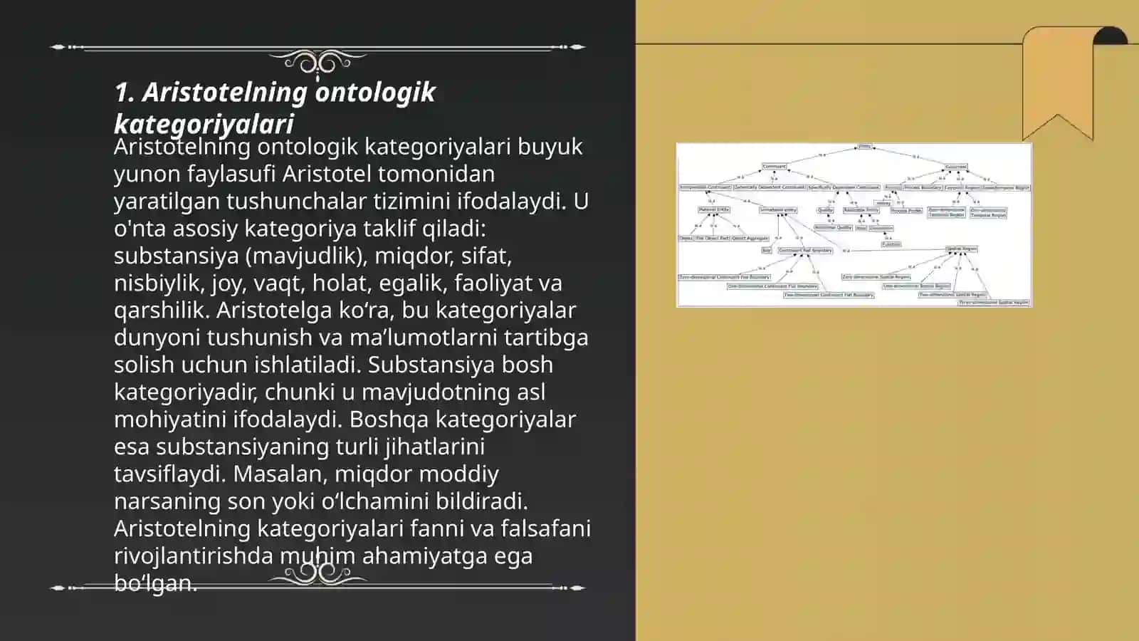 Aristotelning ontologik kategoriyalari 3