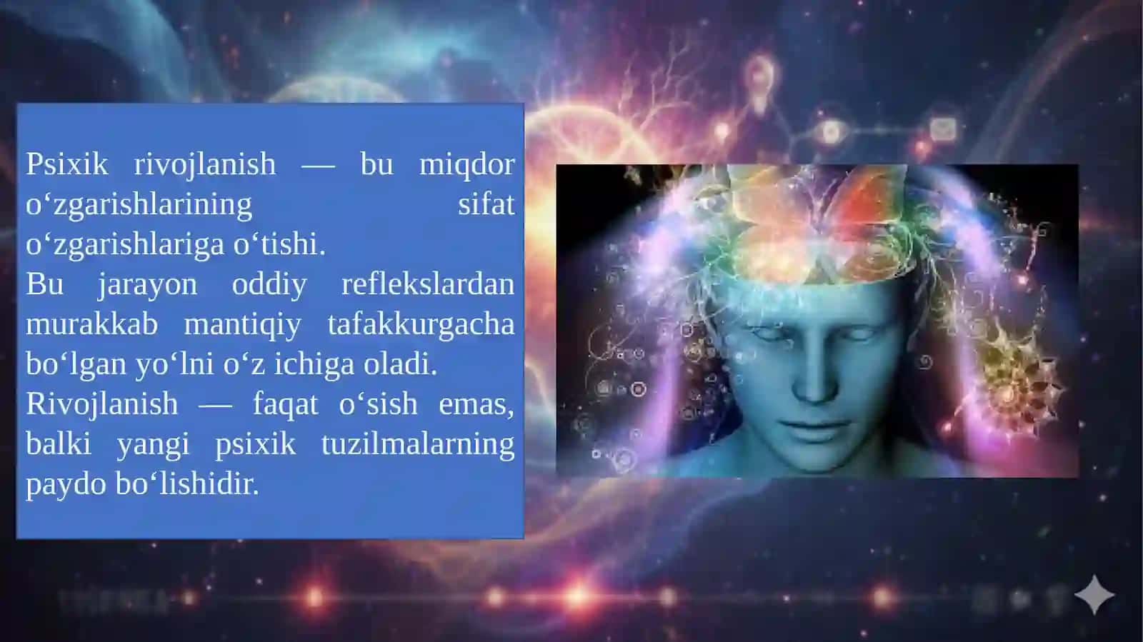 Psixikaning paydo boʻlishi va rivojlanishi 3